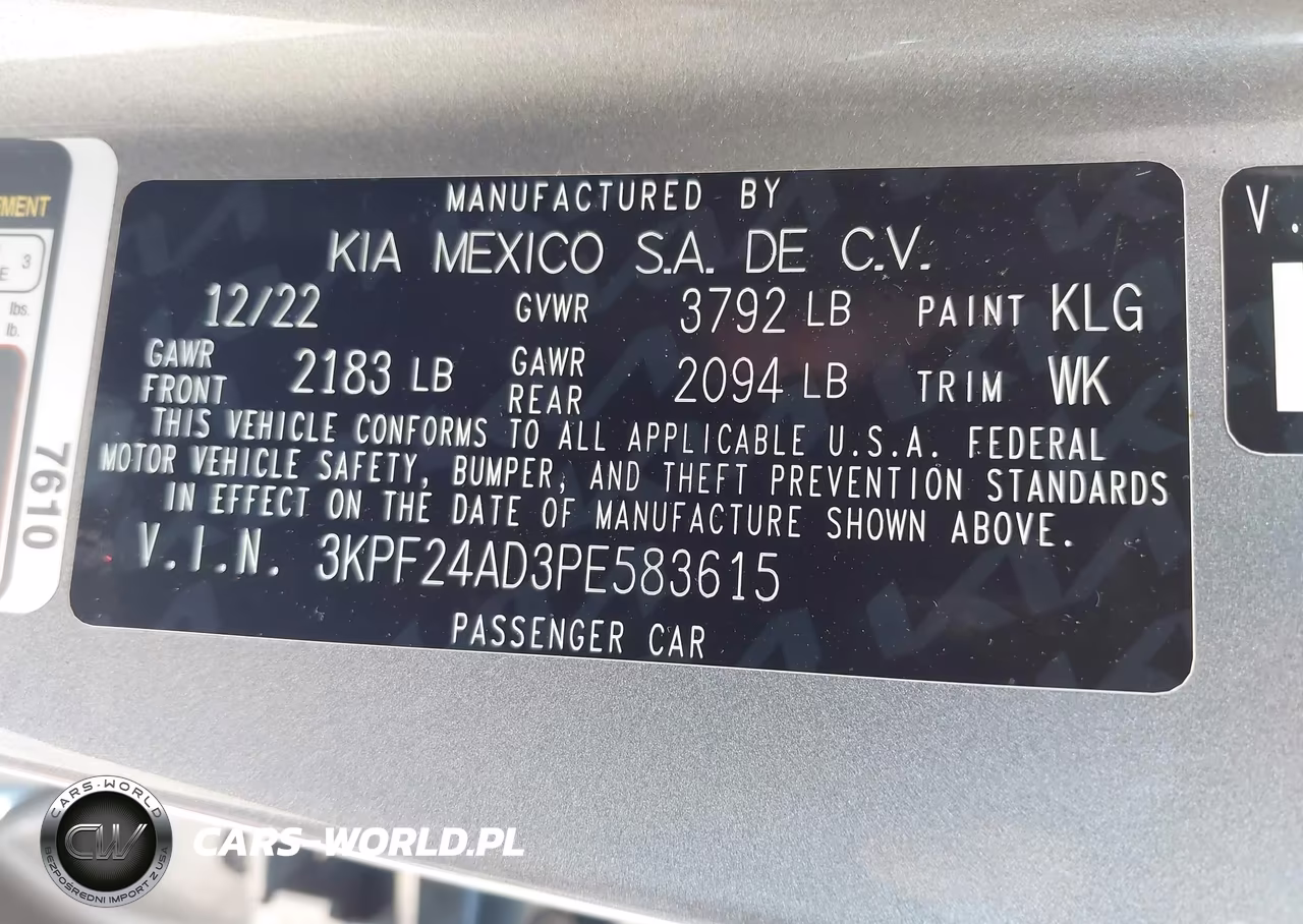 2023 Kia Forte Lxs VIN:3KPF24AD3PE583615 - 9