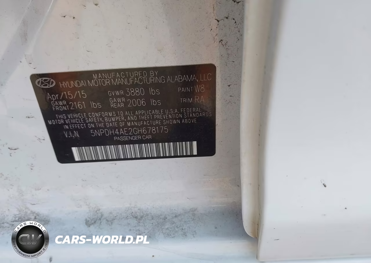 2016 Hyundai Elantra Se VIN:5NPDH4AE2GH678175 - 9