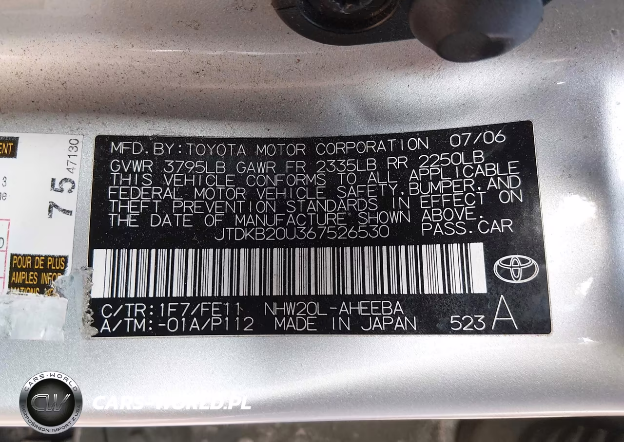 2006 Toyota Prius VIN:JTDKB20U367526530 - 9