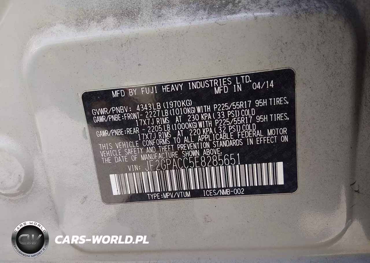 2014 Subaru Xv Crosstrek 2.0I Premium VIN:JF2GPACC5E8285651 - 9