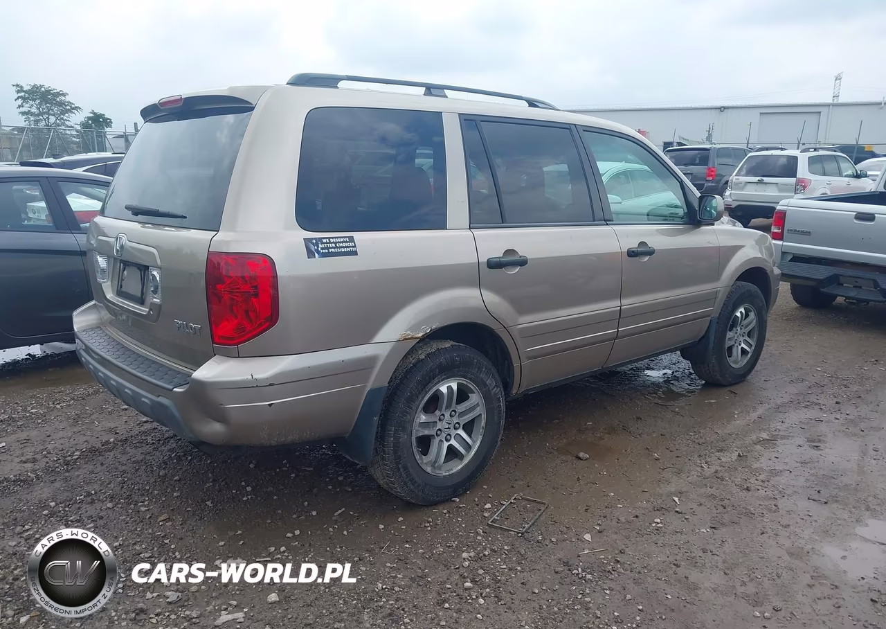 2005 Honda Pilot Ex VIN:2HKYF18425H503831 - 4