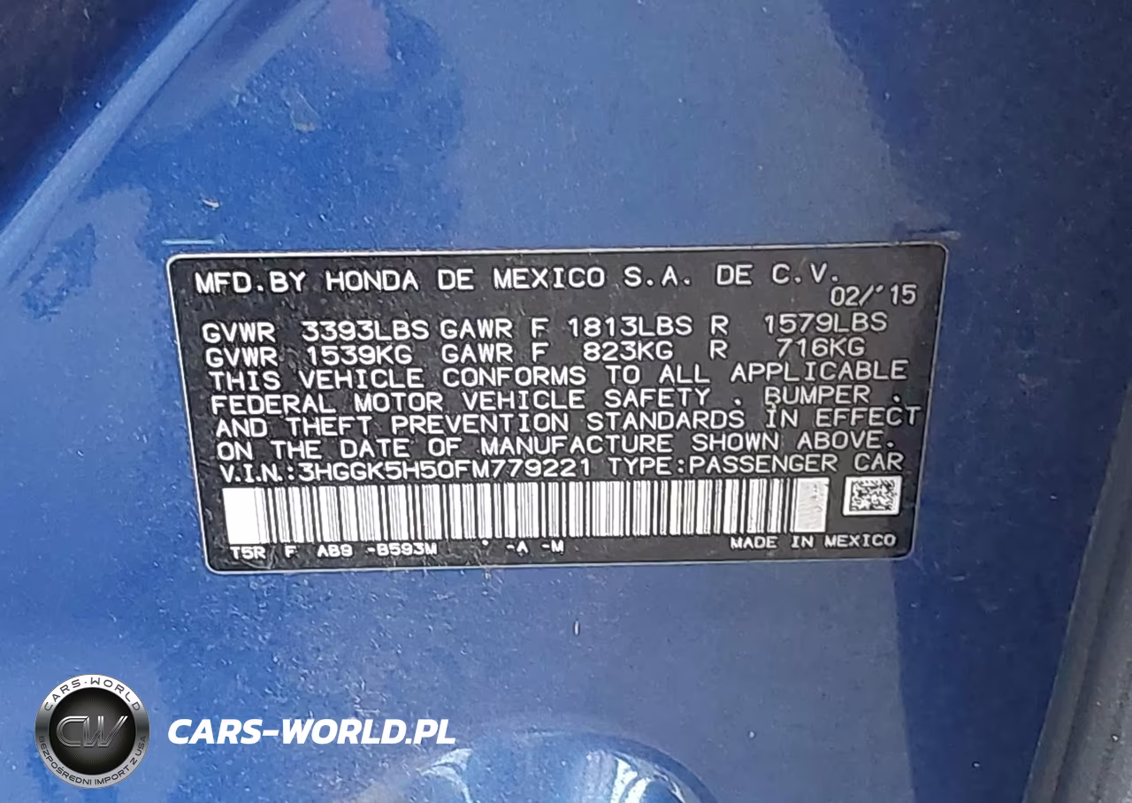 2015 Honda Fit Lx VIN:3HGGK5H50FM779221 - 9
