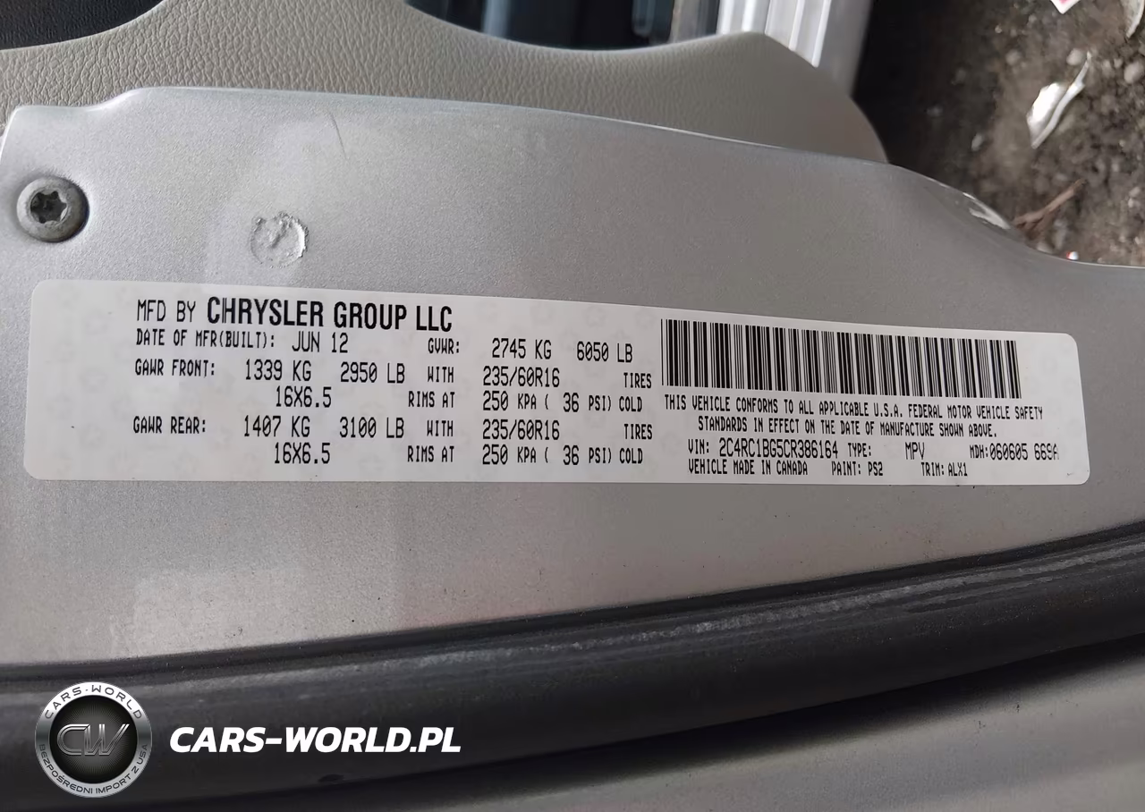 2012 Chrysler Town & Country Touring VIN:2C4RC1BG5CR386164 - 9