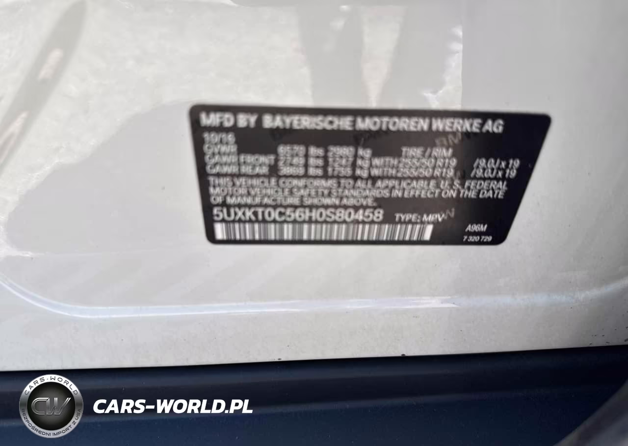 2017 BMW X5 Xdr40E VIN:5UXKT0C56H0S80458 - 9
