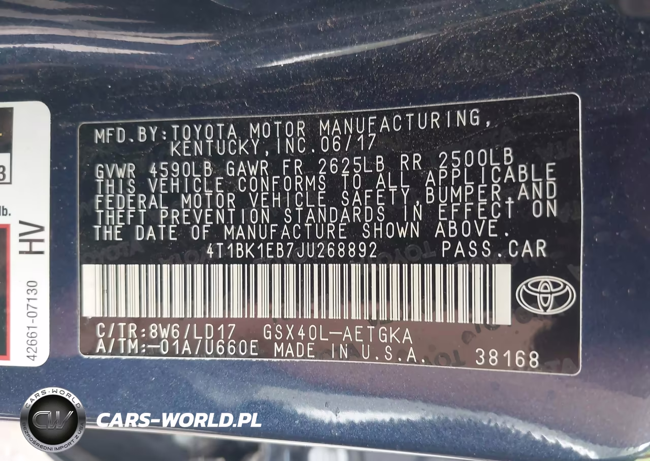 2018 Toyota Avalon Xle VIN:4T1BK1EB7JU268892 - 9