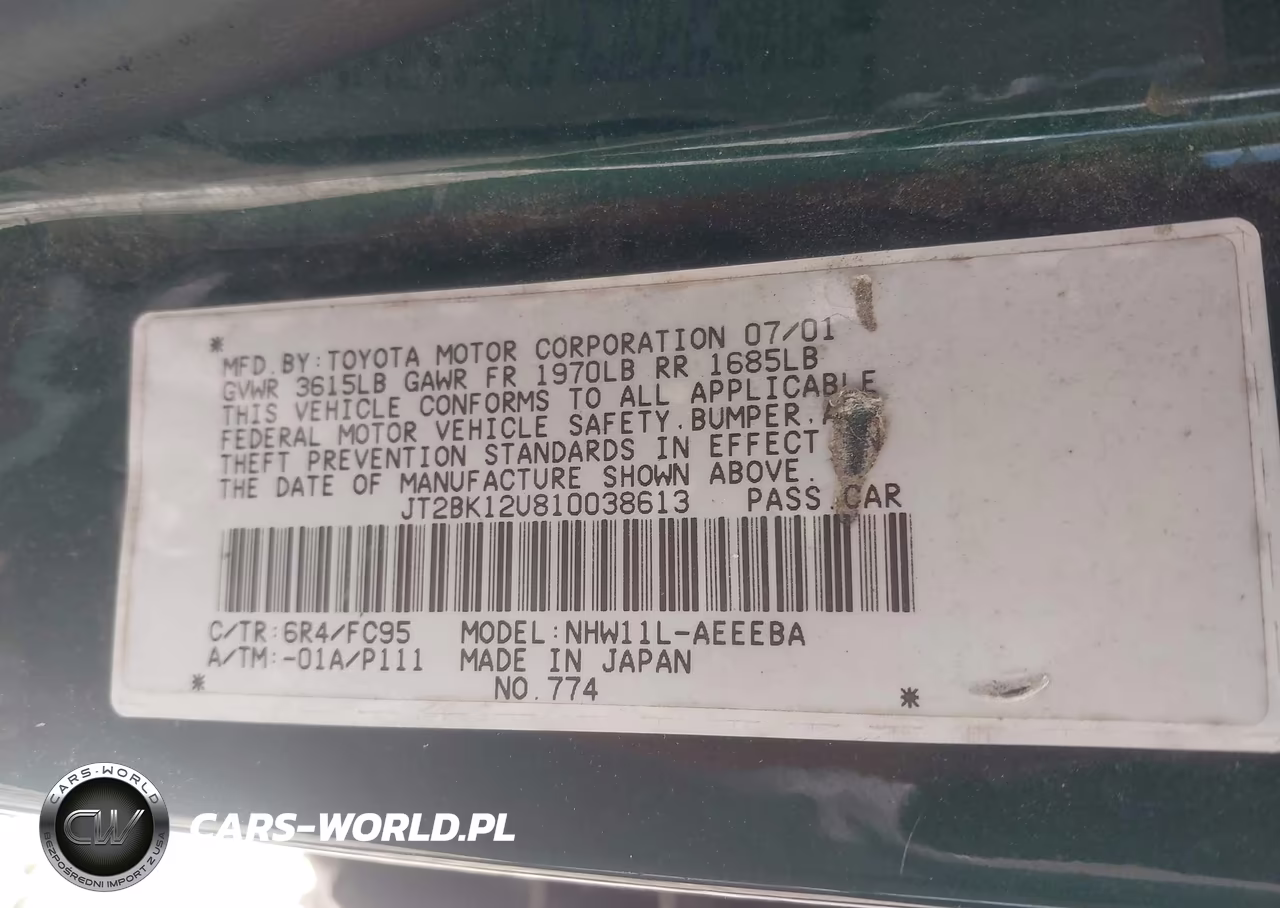 2001 Toyota Prius VIN:JT2BK12U810038613 - 9