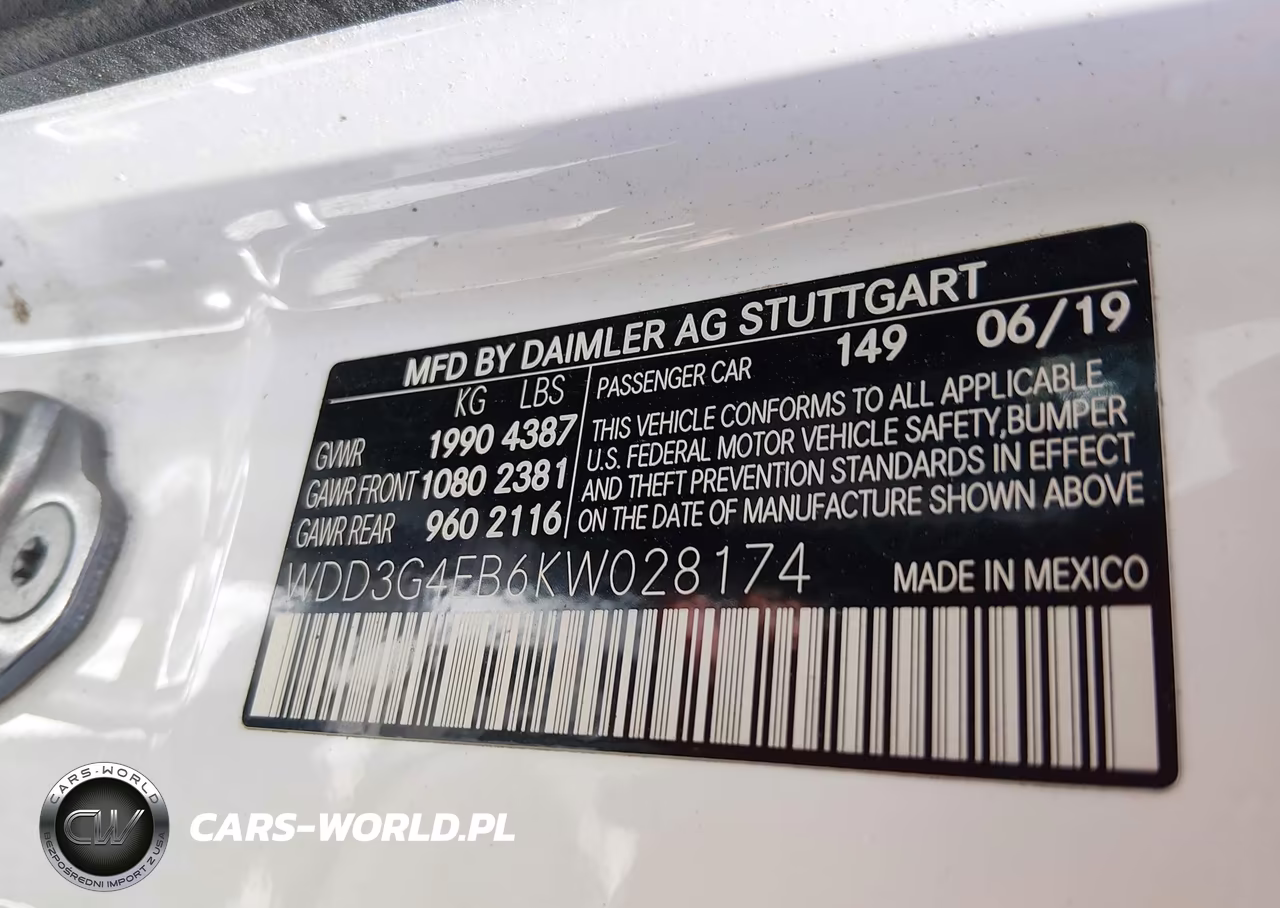 2019 Mercedes-Benz A 220 VIN:WDD3G4EB6KW028174 - 9