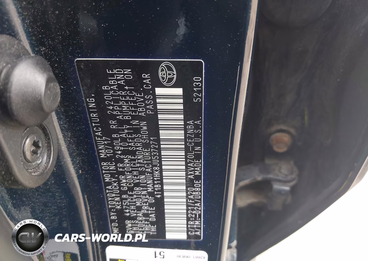 2018 Toyota Camry Le VIN:4T1B11HK8JU537271 - 9