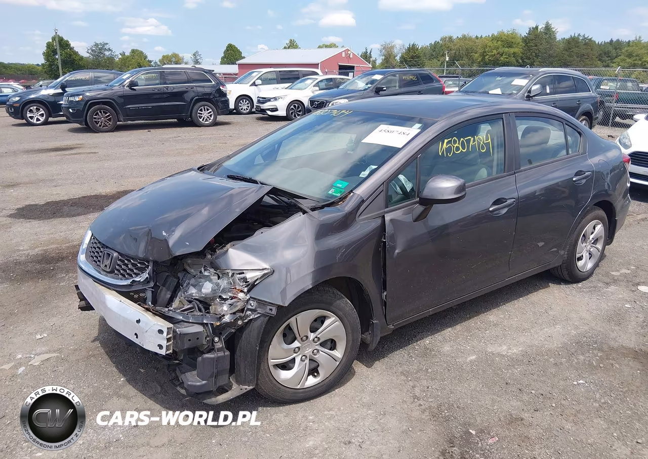 2013 Honda Civic Lx VIN:2HGFB2F53DH594492 - 2
