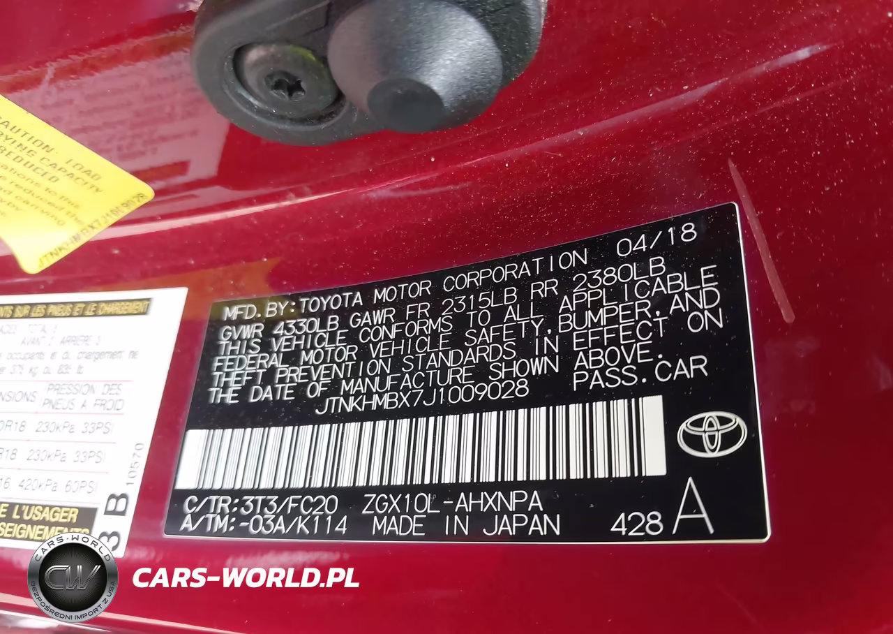 2018 Toyota C-Hr Xle VIN:JTNKHMBX7J1009028 - 9