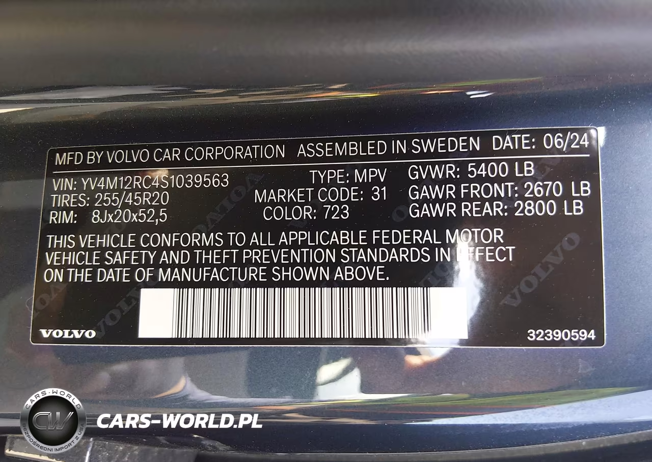 2025 Volvo Xc60 B5 Plus VIN:YV4M12RC4S1039563 - 9