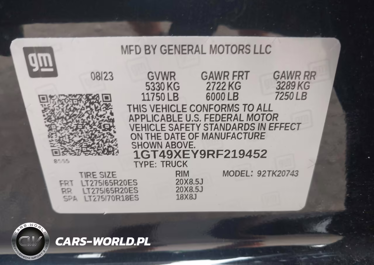 2024 GMC Sierra 2500Hd 4Wd Standard Bed Denali Ultimate VIN:1GT49XEY9RF219452 - 9