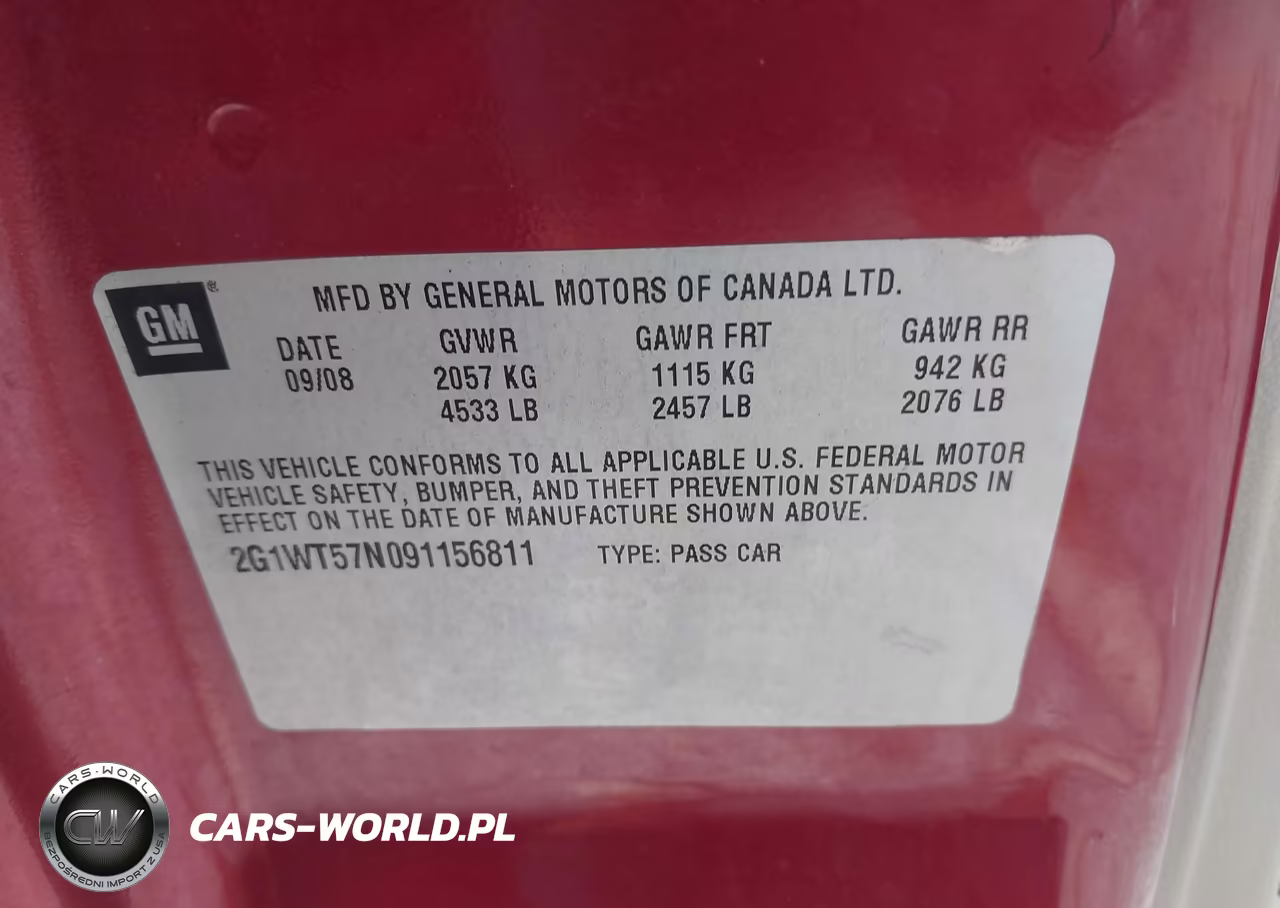 2009 Chevrolet Impala Lt VIN:2G1WT57N091156811 - 9