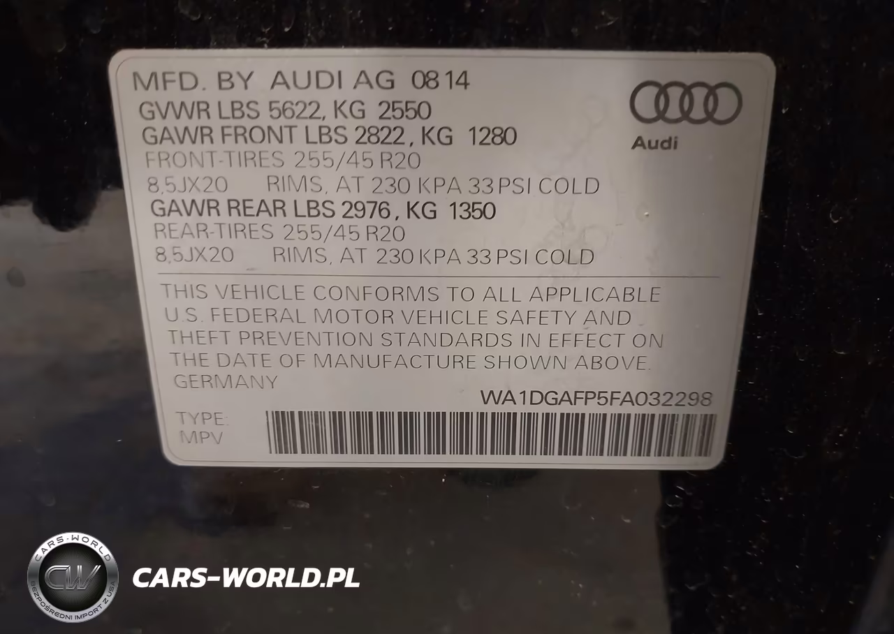 2015 Audi Q5 3.0T Premium Plus VIN:WA1DGAFP5FA032298 - 9