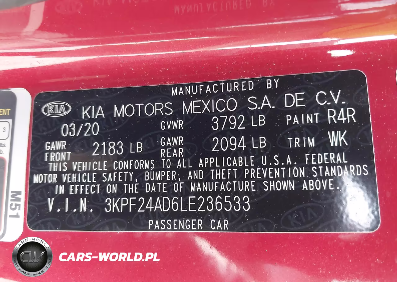 2020 Kia Forte Lxs VIN:3KPF24AD6LE236533 - 9