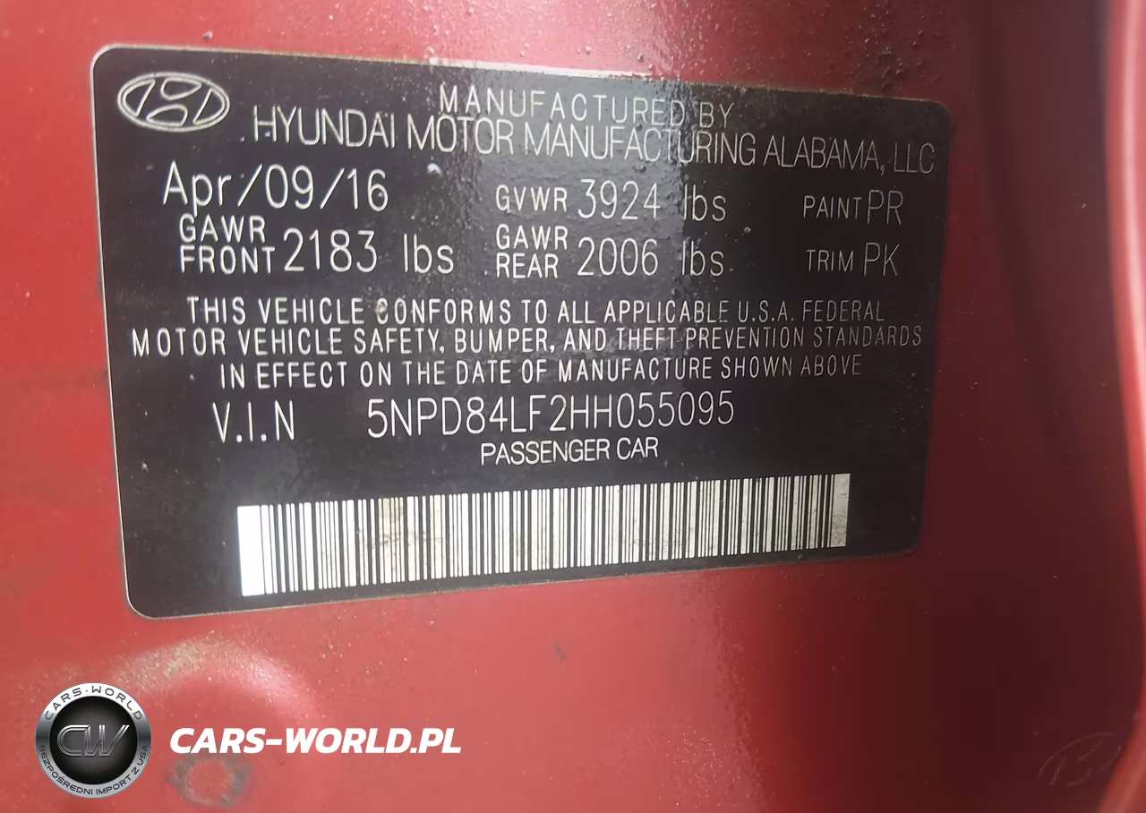 2017 Hyundai Elantra Limited VIN:5NPD84LF2HH055095 - 9