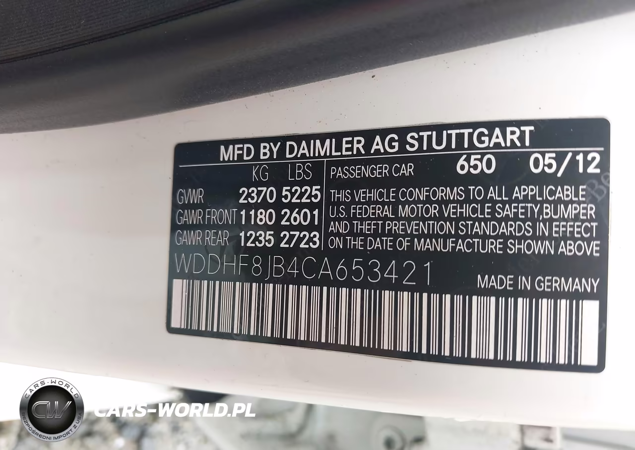 2012 Mercedes-Benz E 350 4Matic VIN:WDDHF8JB4CA653421 - 9