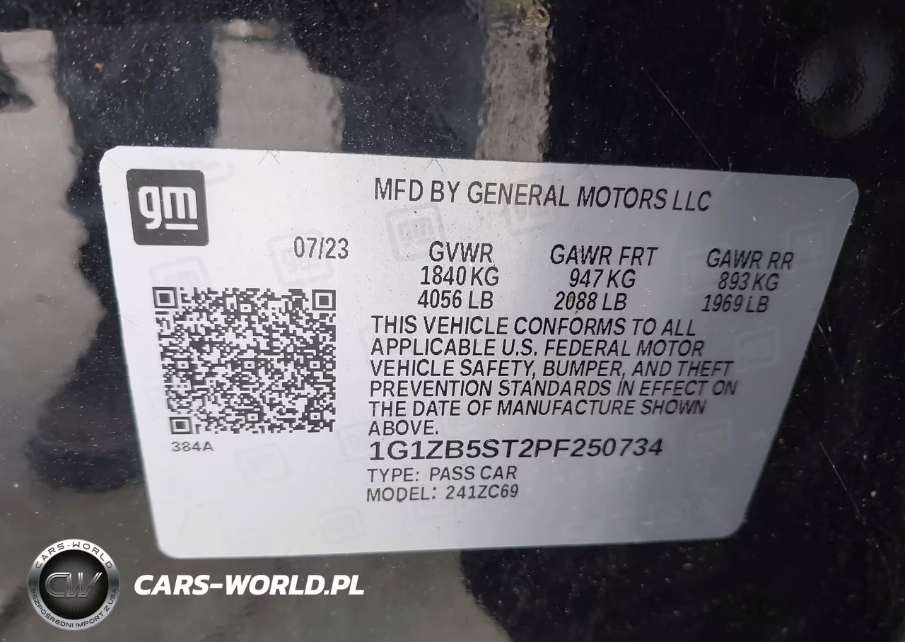 2023 Chevrolet Malibu Fwd Ls VIN:1G1ZB5ST2PF250734 - 9