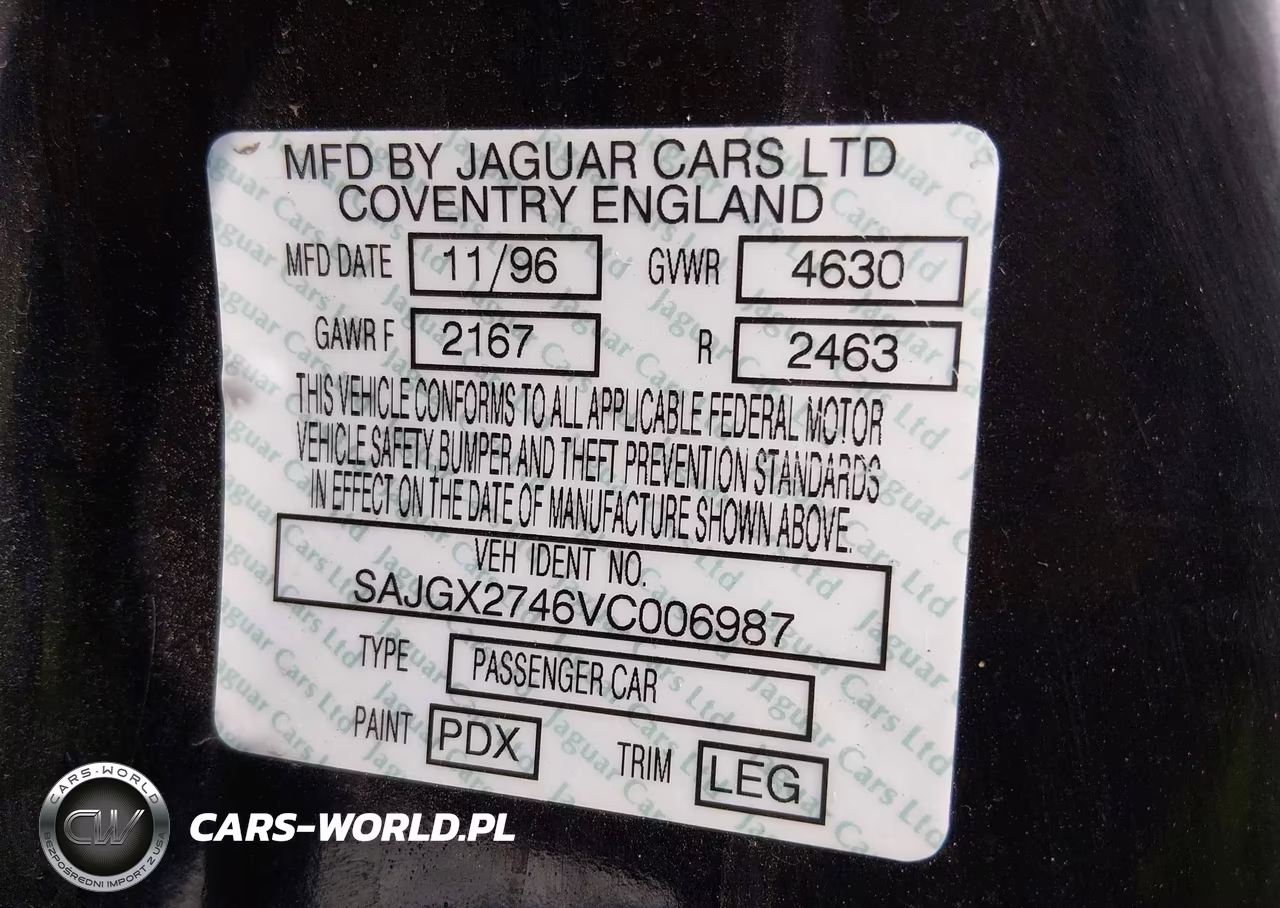 JAGUAR XK8 VIN:SAJGX2746VC006987 - 9