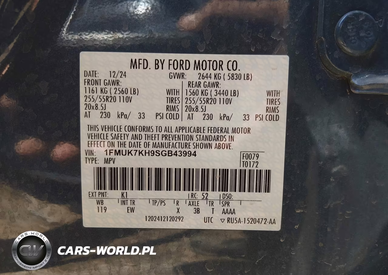 2025 Ford Explorer St-Line VIN:1FMUK7KH9SGB43994 - 9
