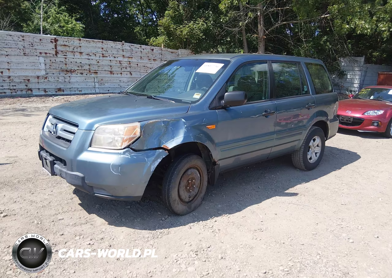 2007 Honda Pilot Lx VIN:2HKYF18107H528039 - 2