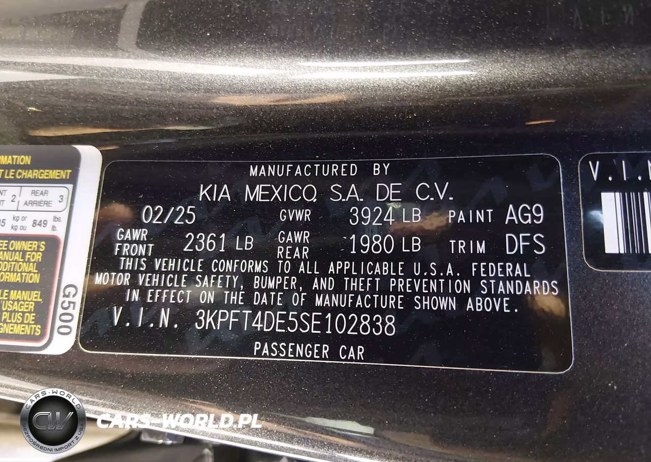 2025 Kia K4 Lxs VIN:3KPFT4DE5SE102838 - 9