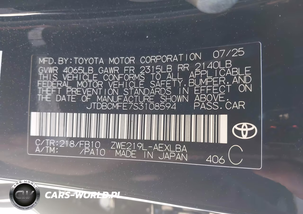 2025 Toyota Corolla Hybrid Le VIN:JTDBCMFE7S3108594 - 9