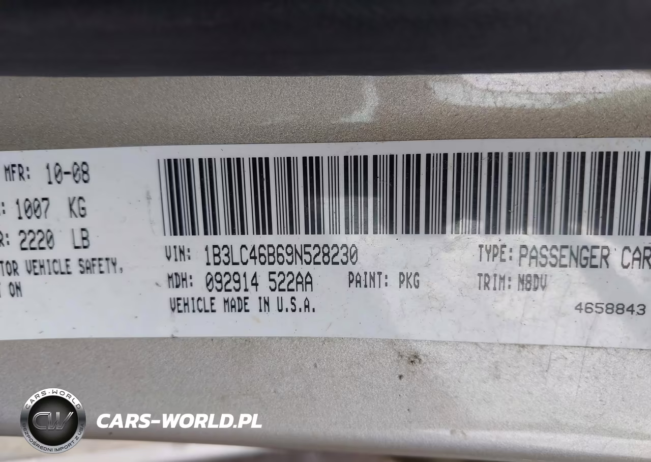 2009 Dodge Avenger Se-Sxt VIN:1B3LC46B69N528230 - 9