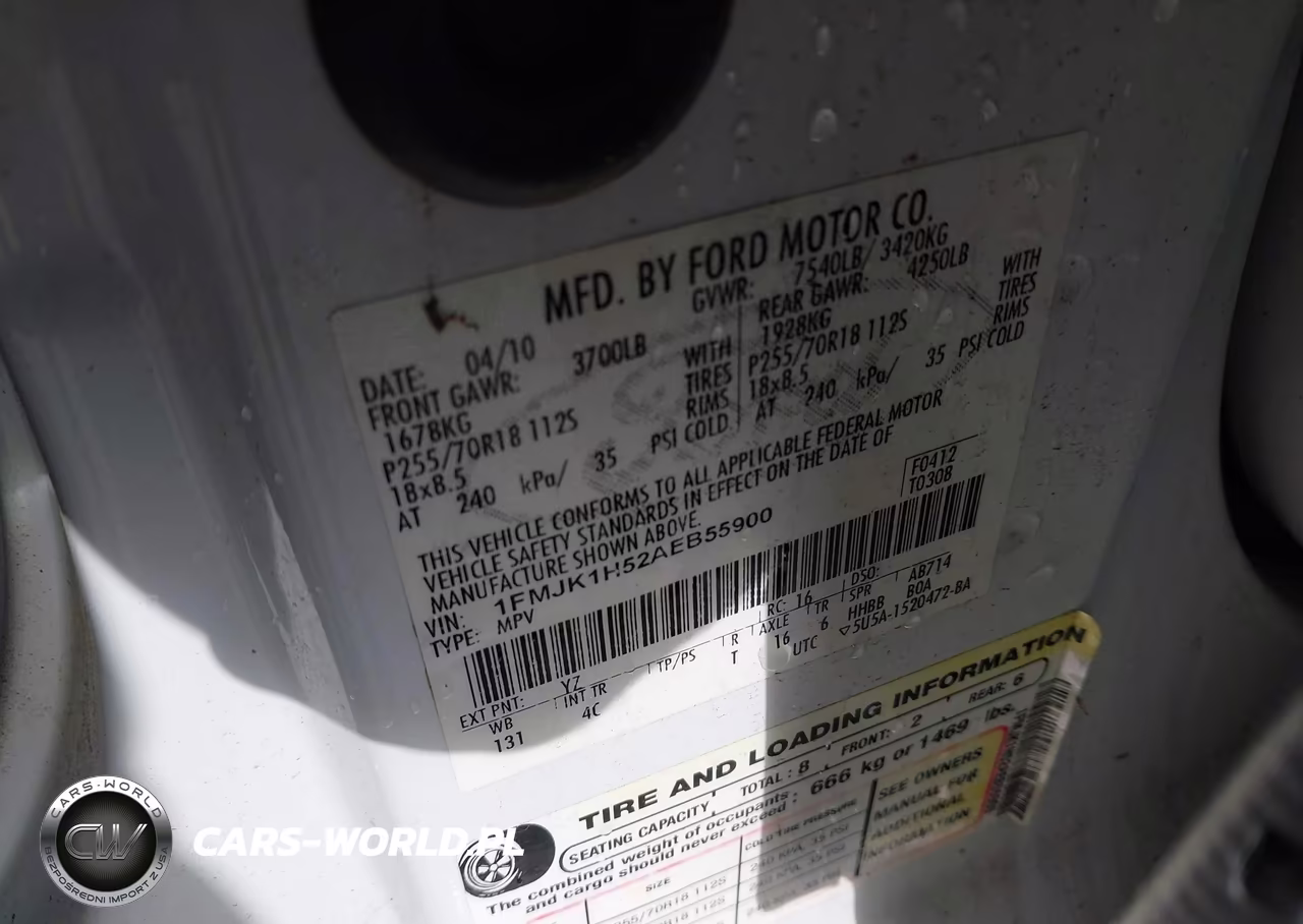 2010 Ford Expedition El Eddie Bauer-King Ranch VIN:1FMJK1H52AEB55900 - 9