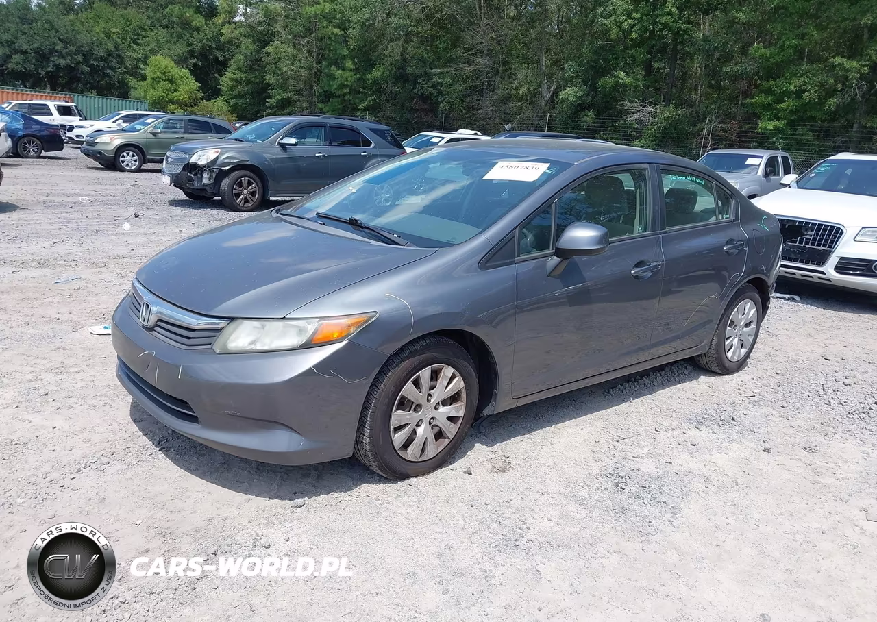 2012 Honda Civic Lx VIN:19XFB2F52CE091710 - 2