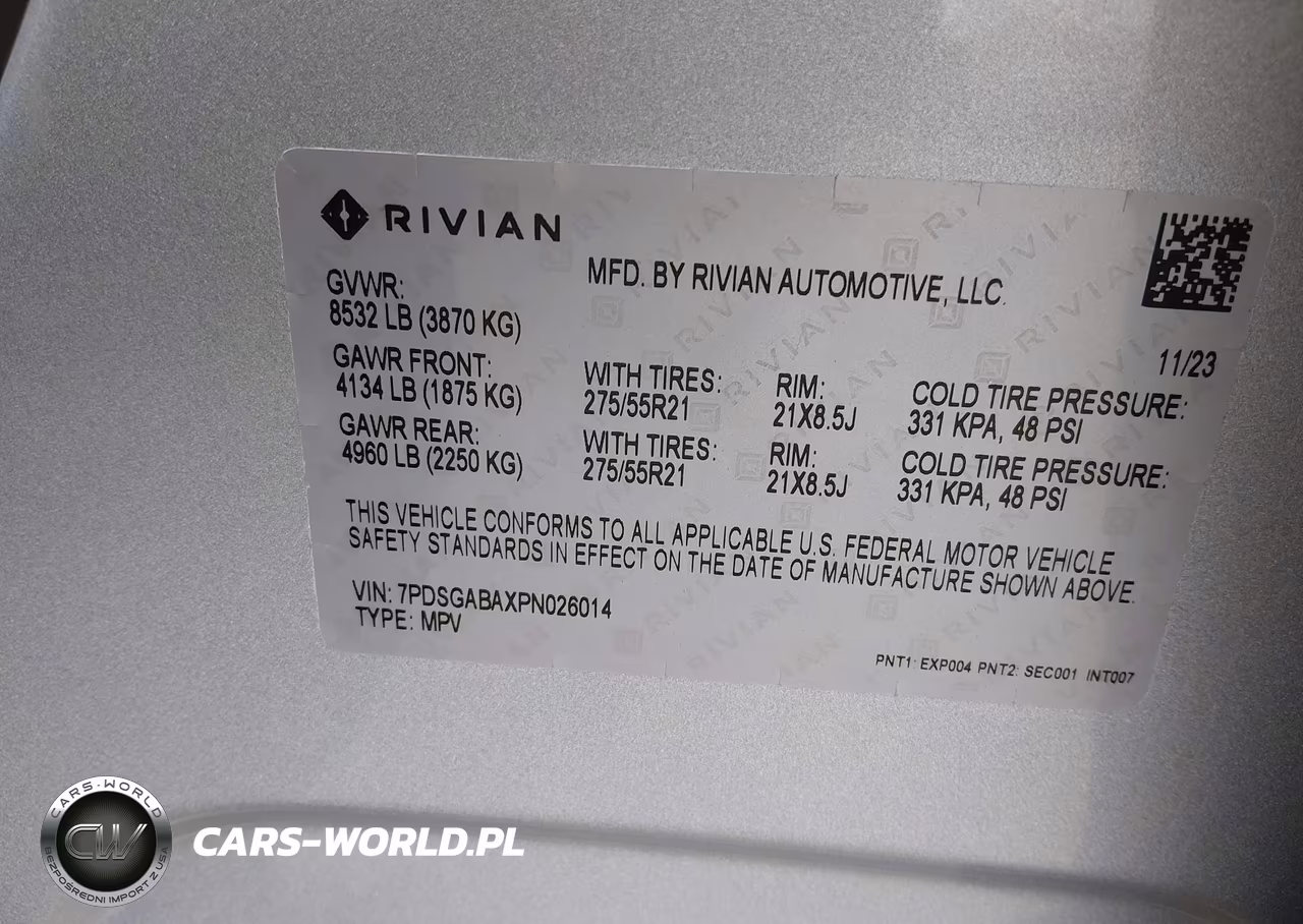 2023 Rivian R1S Adventure VIN:7PDSGABAXPN026014 - 9