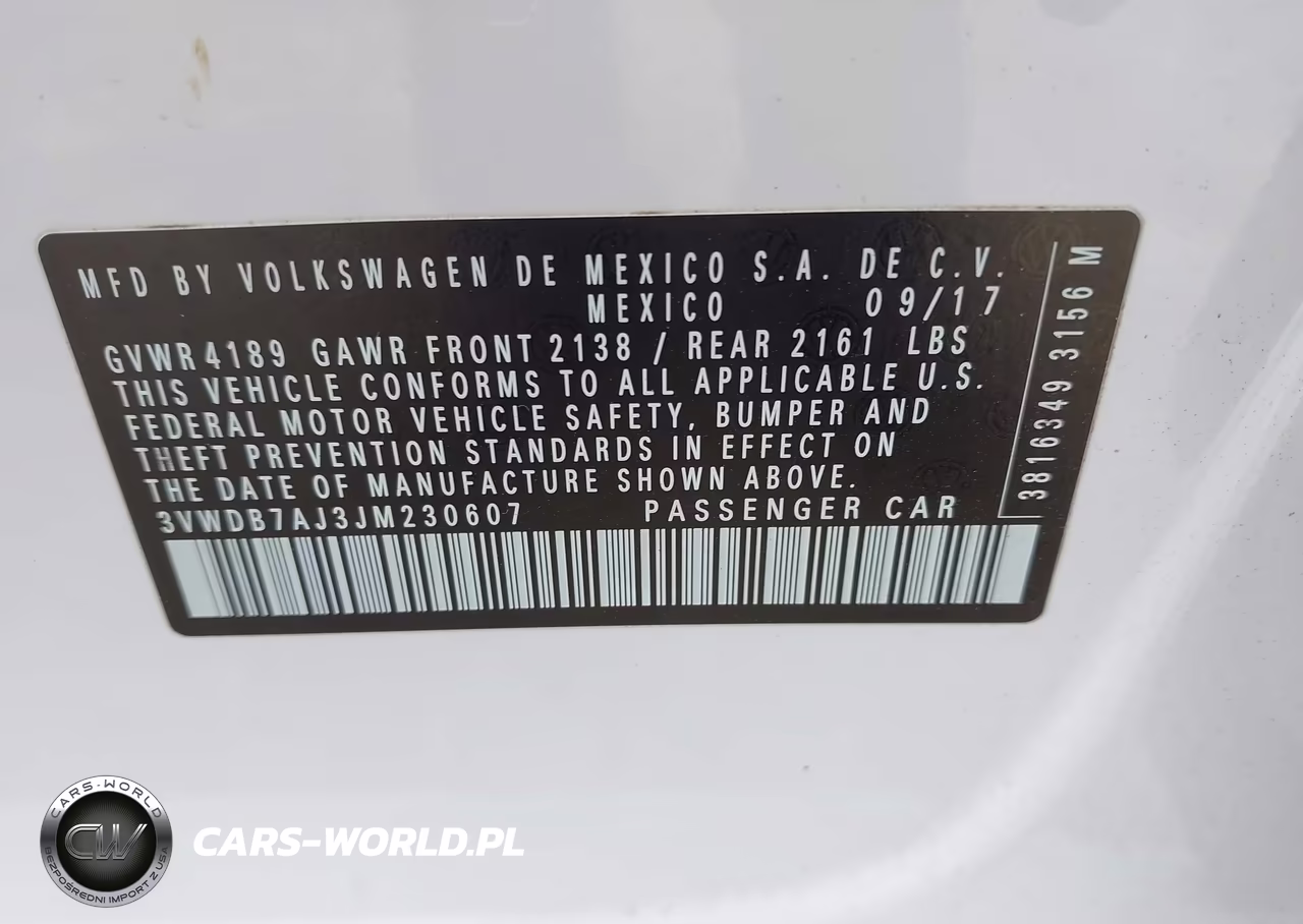 2018 Volkswagen Jetta 1.4T Se-1.4T Wolfsburg Edition VIN:3VWDB7AJ3JM230607 - 9
