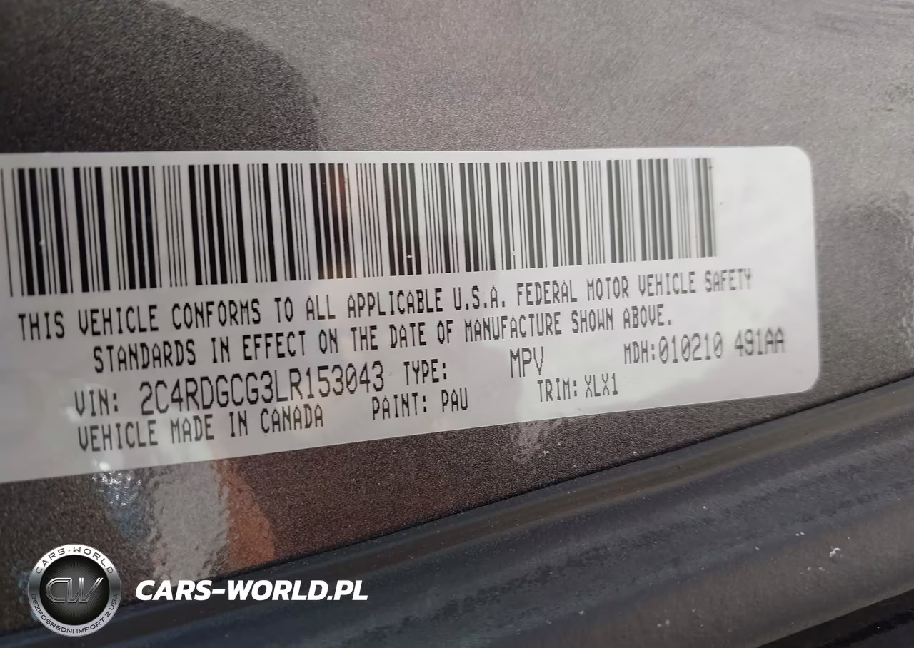 2020 Dodge Grand Caravan Sxt VIN:2C4RDGCG3LR153043 - 9