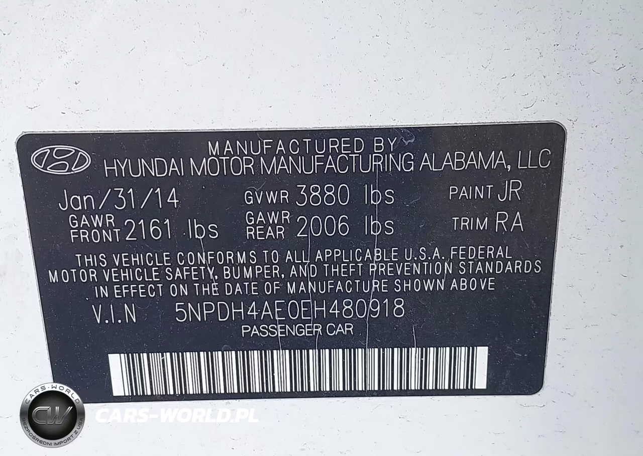 2014 Hyundai Elantra Se VIN:5NPDH4AE0EH480918 - 9