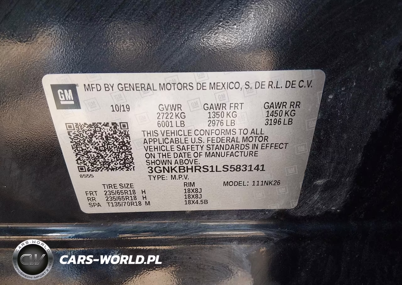 2020 Chevrolet Blazer Awd 2Lt VIN:3GNKBHRS1LS583141 - 9