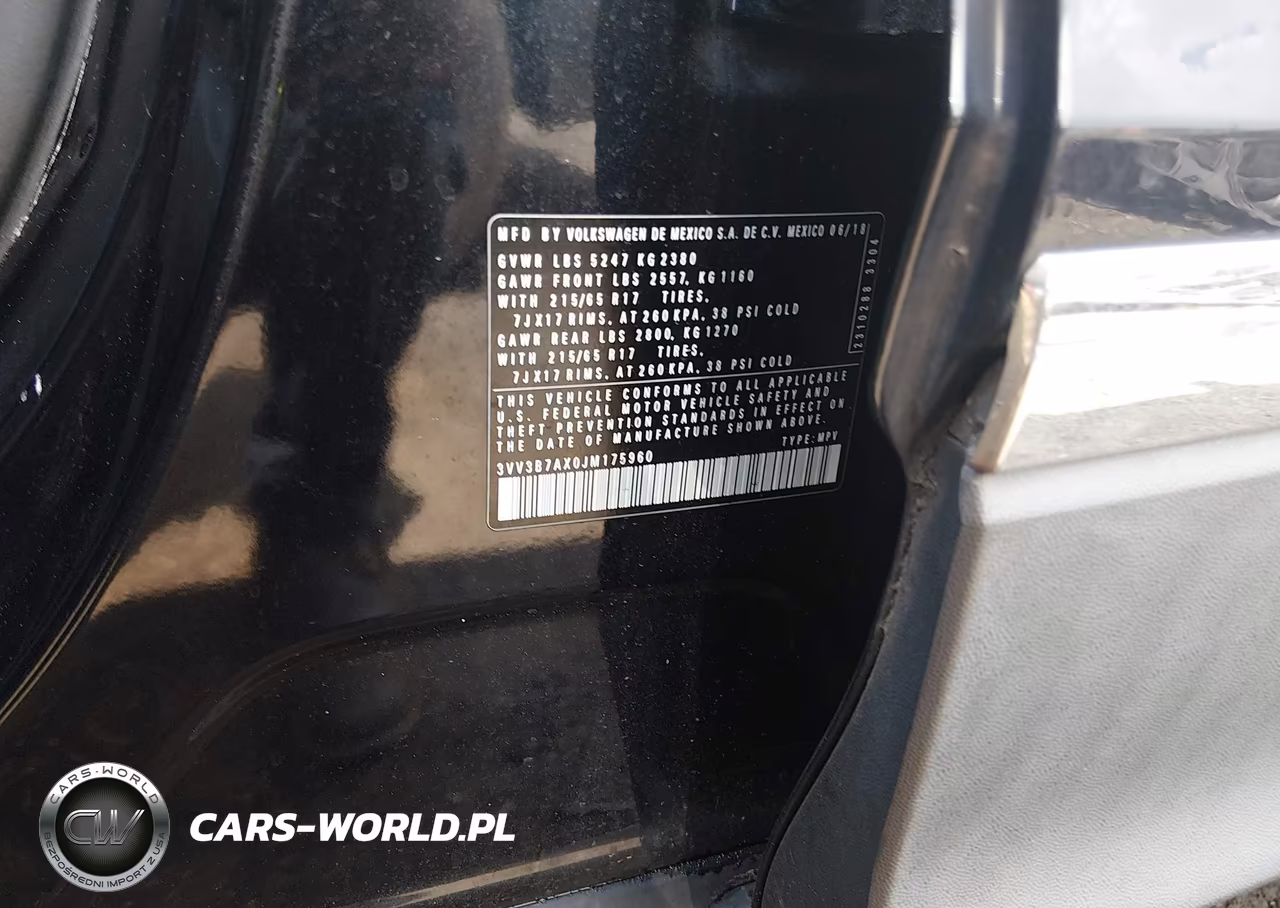 2018 Volkswagen Tiguan 2.0T Se-2.0T Sel VIN:3VV3B7AX0JM175960 - 9