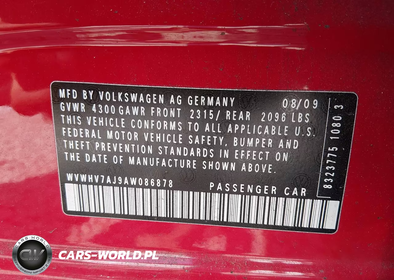 2010 Volkswagen Gti 4-Door VIN:WVWHV7AJ9AW086878 - 9