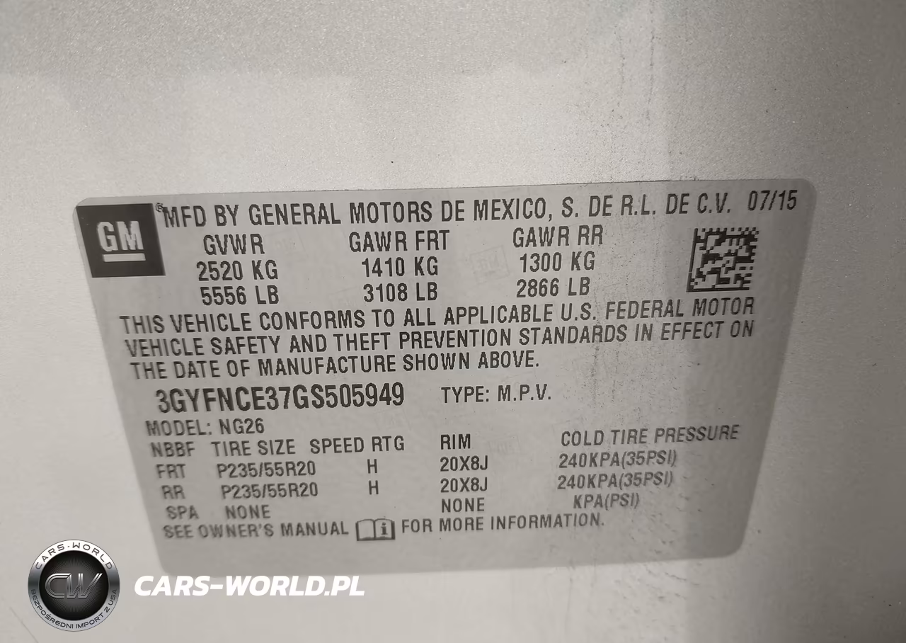 2016 Cadillac Srx Performance Collection VIN:3GYFNCE37GS505949 - 9