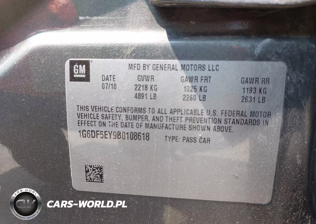 2011 Cadillac Cts Luxury VIN:1G6DF5EY9B0108618 - 9