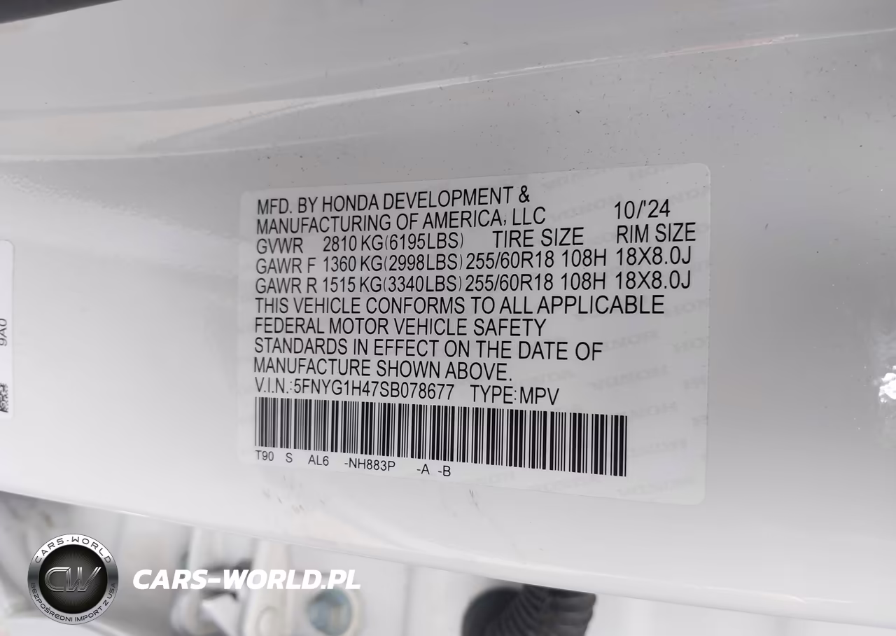 2025 Honda Pilot Ex-L VIN:5FNYG1H47SB078677 - 9