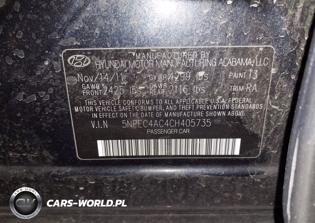 2012 Hyundai Sonata Limited VIN:5NPEC4AC4CH405735 - 9