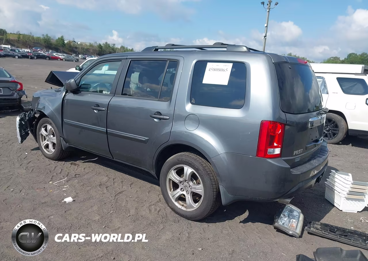 2013 Honda Pilot Ex-L VIN:5FNYF4H5XDB014455 - 3