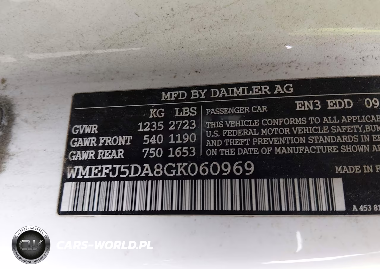 2016 Smart Fortwo Prime VIN:WMEFJ5DA8GK060969 - 9