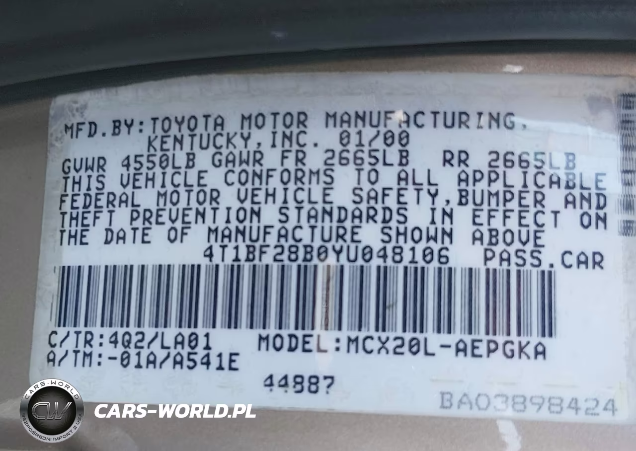 2000 Toyota Avalon Xls VIN:4T1BF28B0YU048106 - 9
