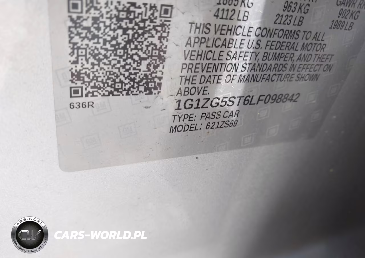 2020 Chevrolet Malibu Fwd Rs VIN:1G1ZG5ST6LF098842 - 9