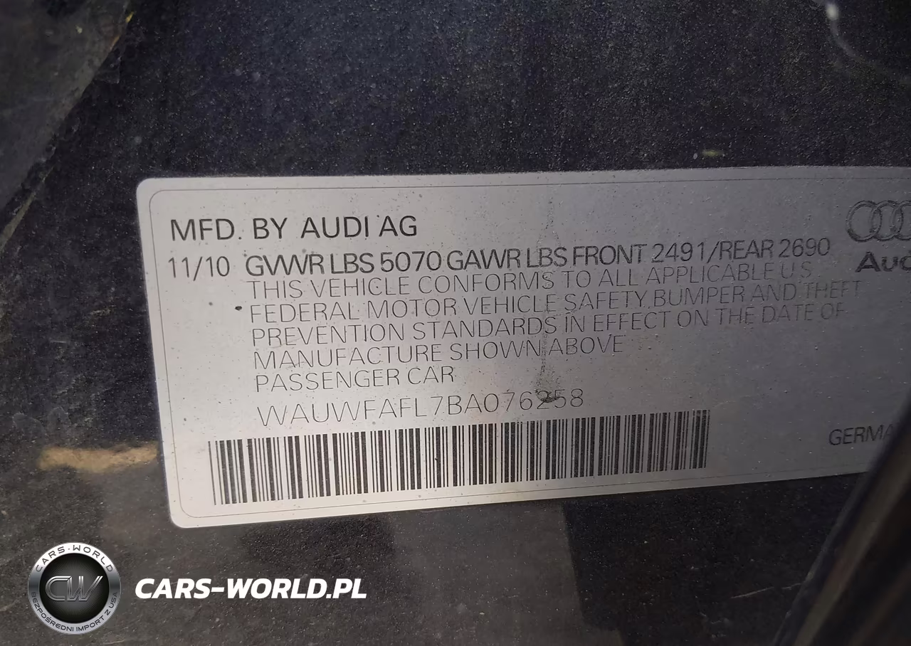 2011 Audi A4 2.0T Premium VIN:WAUWFAFL7BA076258 - 9