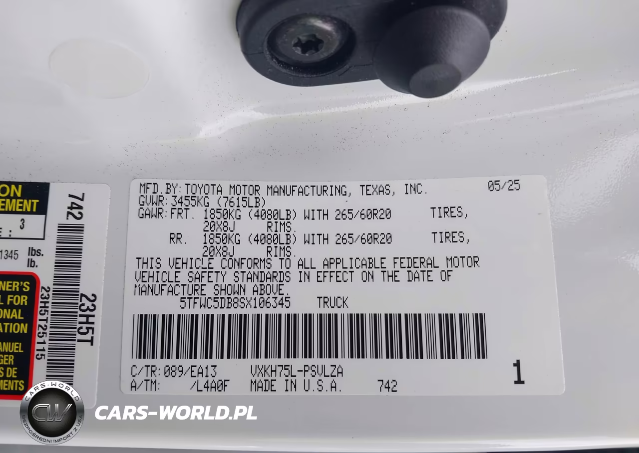 2025 Toyota Tundra Hybrid Limited Crewmax 6.4' Bed VIN:5TFWC5DB8SX106345 - 9