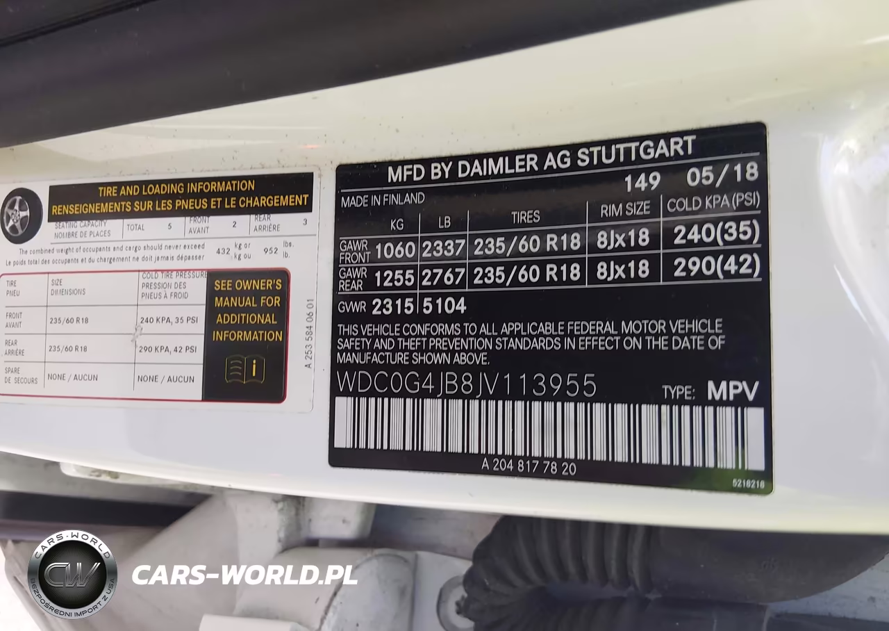 2018 Mercedes-Benz Glc 300 VIN:WDC0G4JB8JV113955 - 9