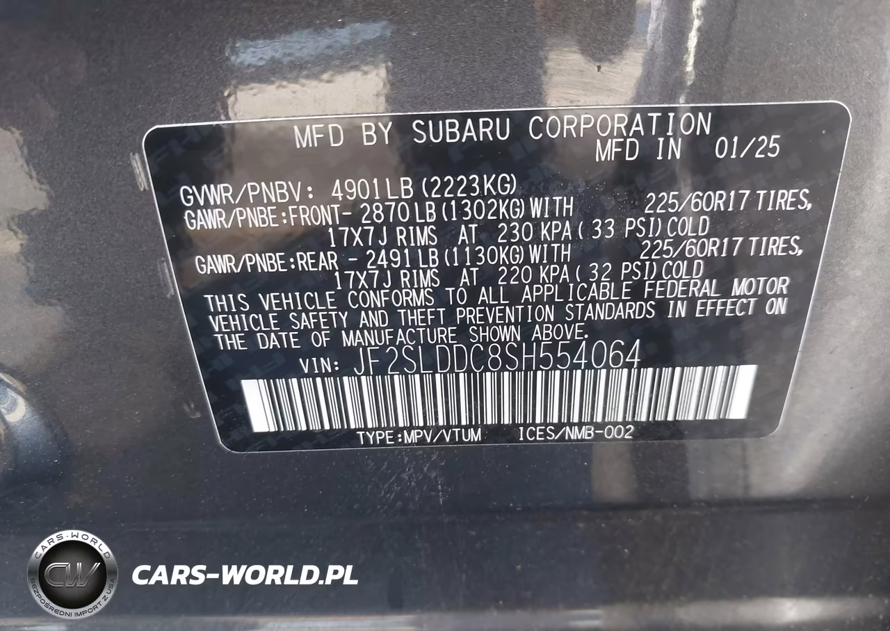 2025 Subaru Forester Premium VIN:JF2SLDDC8SH554064 - 9