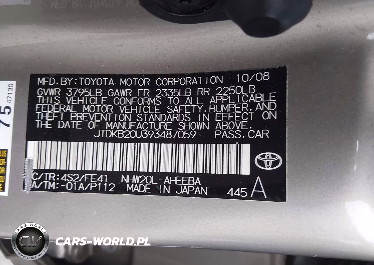 2009 Toyota Prius VIN:JTDKB20U393487059 - 9